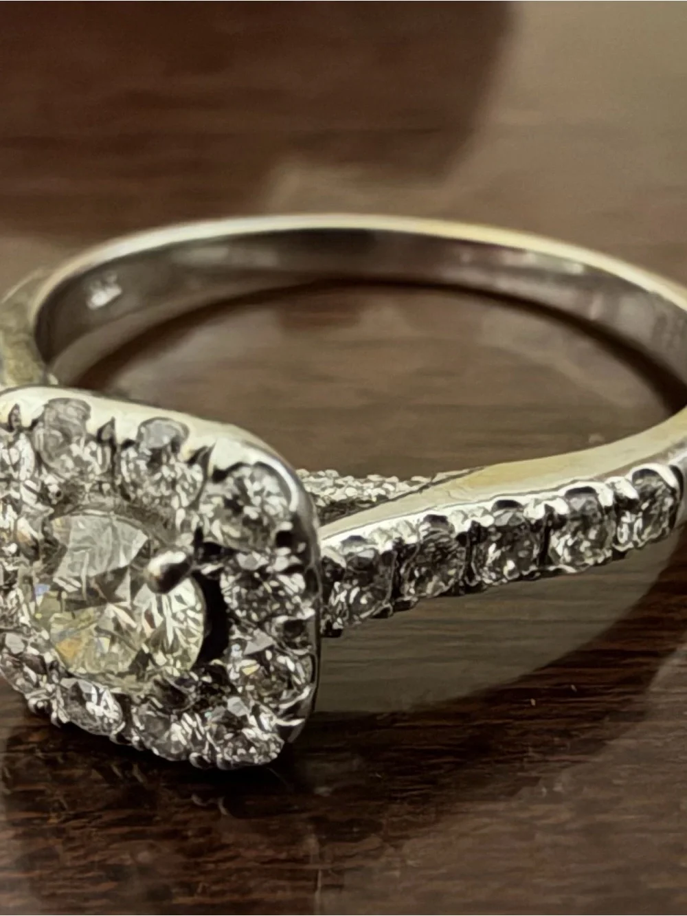 18k White Gold Diamond Women Ring Set 3 Pcs Genuine Diamond Approx 2.5 CTW 11.5G